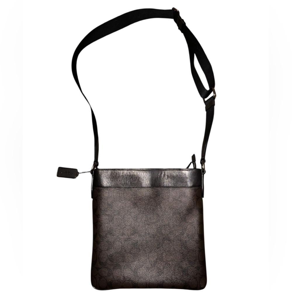 Coach Charles Signature/Black Monogram Crossbody - Picture 4 of 8